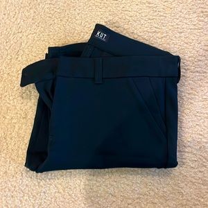 Kut pants size 12 dark green/black